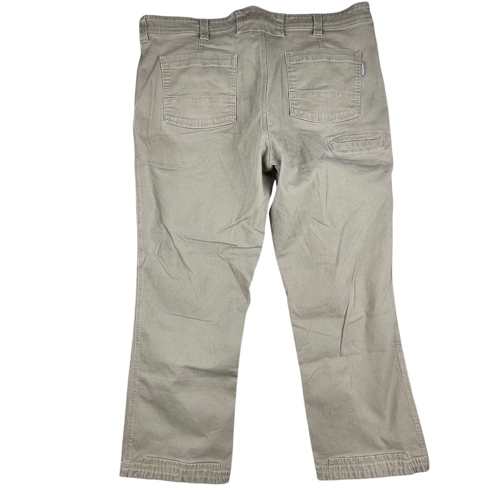 Duluth Trading Co Flex Fire Hose Work Pants Mens 42x30 Khaki Standard Fit Canvas - Picture 2 of 15